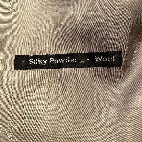 Barneys New York VTG Black Regency Hand Tailored Wool Long Trench Coat Unisex - Picture 9 of 17